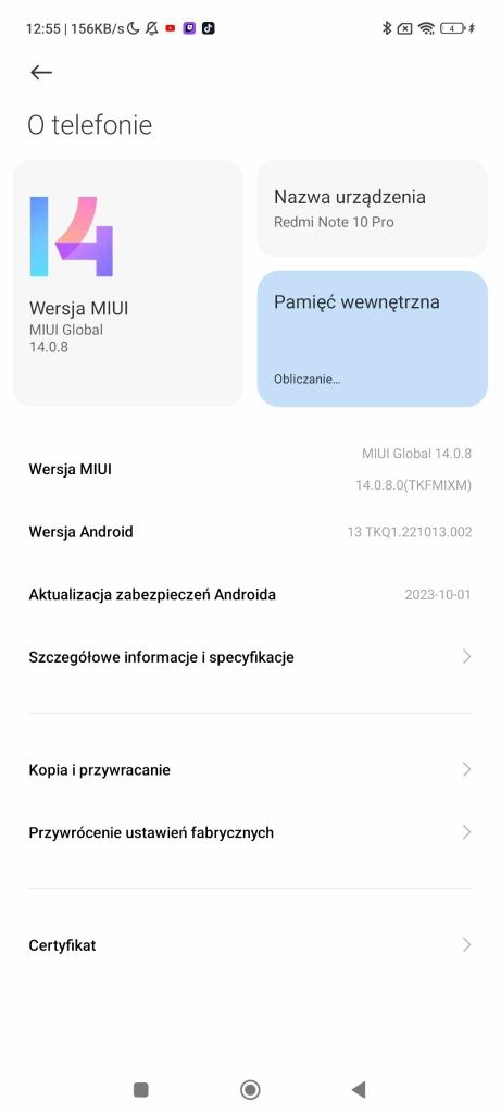 Xiaomi Redmi note 10 Pro 8/256GB