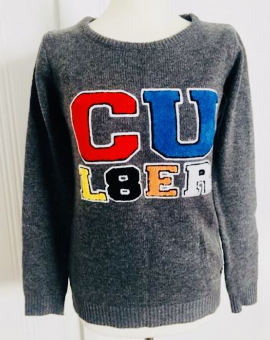 Szary Sweterek marki Cropp rozm. XS