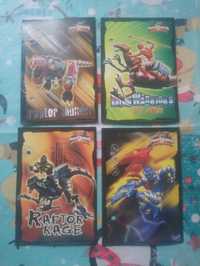 4x mała karteczka do segregatora power rangers