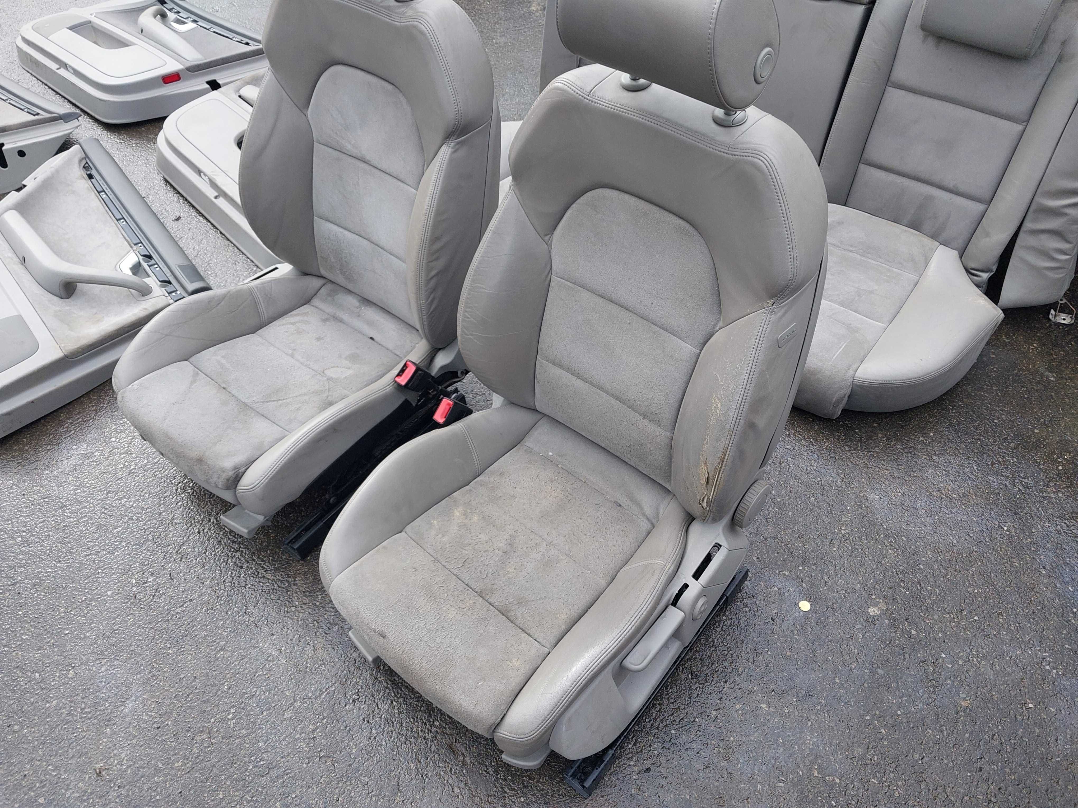 Wnętrze Półskóra Jasna Audi A4 b6 / b7 Fotele +Kanapa +Boczki WYSYŁKA