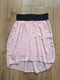Spódnica spódniczka różowa zwiewna letnia rozmiar S 36 dziewczęca asym