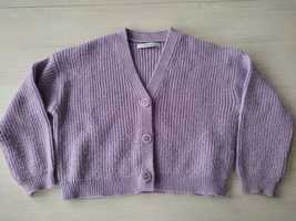 Sweterek dla dziewczynki, firmy Reserved, 128, fioletowy, stan dobry