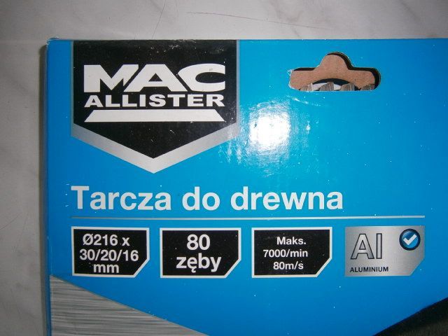 Tarcza do Drewna MAC ALLISTER Okazja Warto !!!