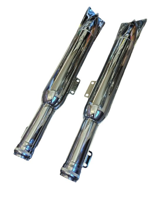 Nowe tłumiki tłumik rybka chrom kpl Jawa 250 353 - 350 354