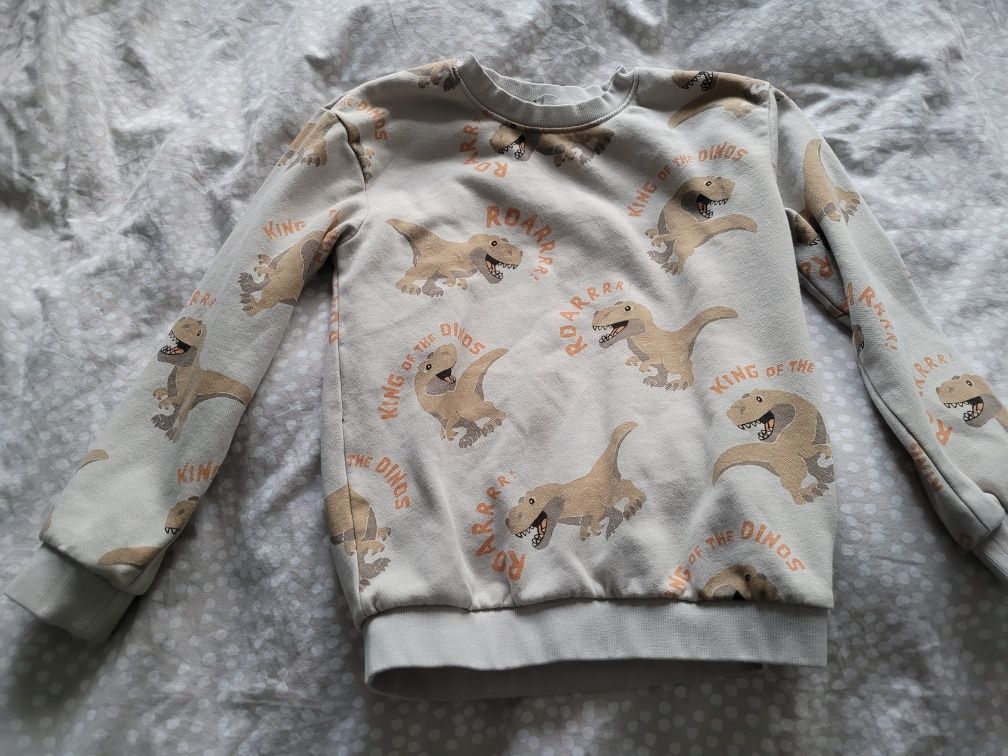 H&m 122 128 bluza dinozaury dino