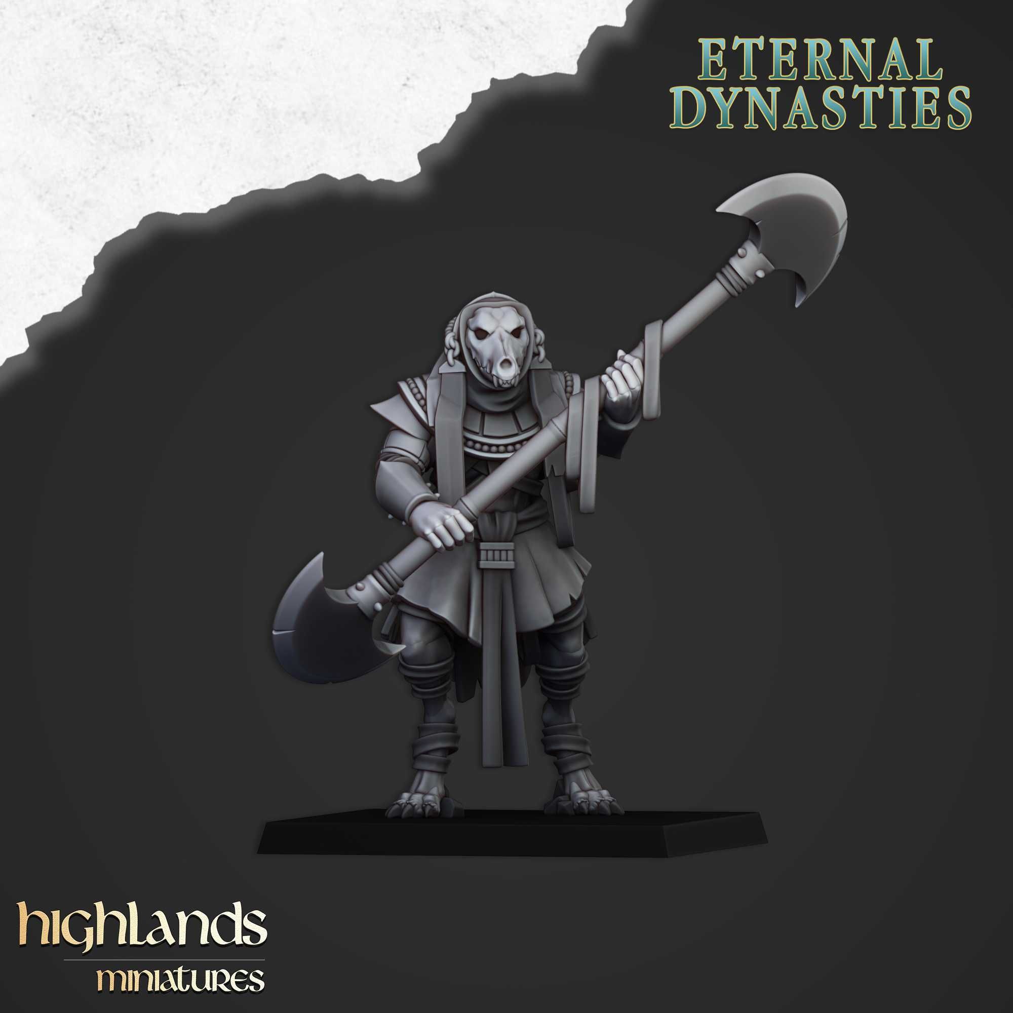 Anubis Guard with Bows / Great Weapons - WFB ToW AoS Highlands x3
