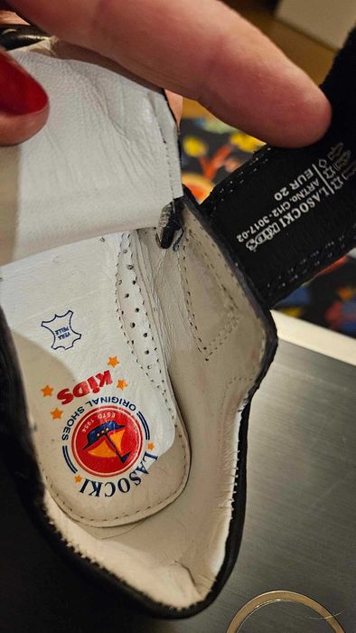 Buciki - mokasynki chłopięce skórzane rozm. 20 Lasocki. Stan idealny.