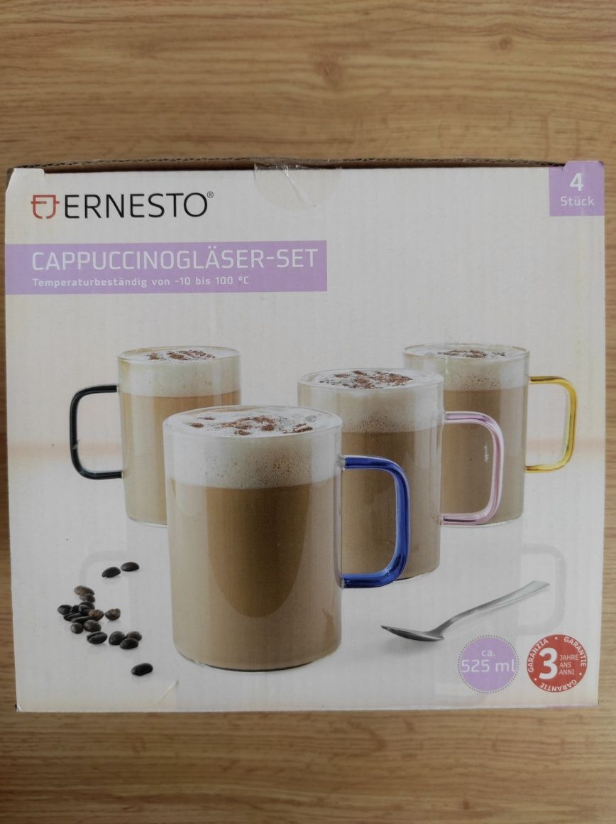 Zestaw szklanek do cappuccino ERNESTO 3 szt