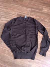 Sweter H&M 100% wełna merino brązowy rozmiar S  Dokładny wymiar na zdj