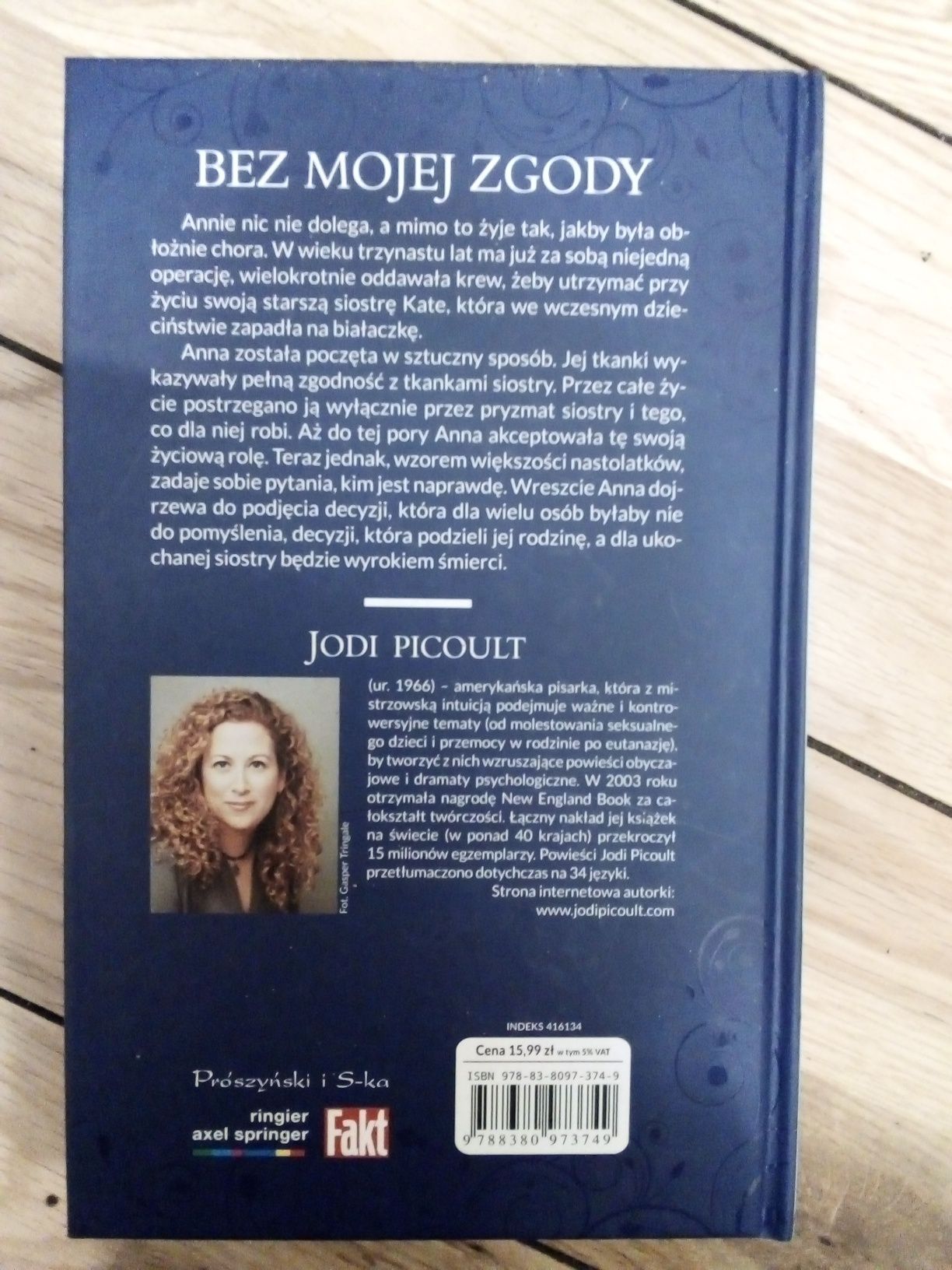 Książka,, Bez mojej zgody,, Jodi Picoult