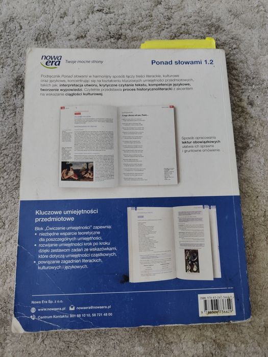 Ponad słowami kl 1 cz 2 Nowa era