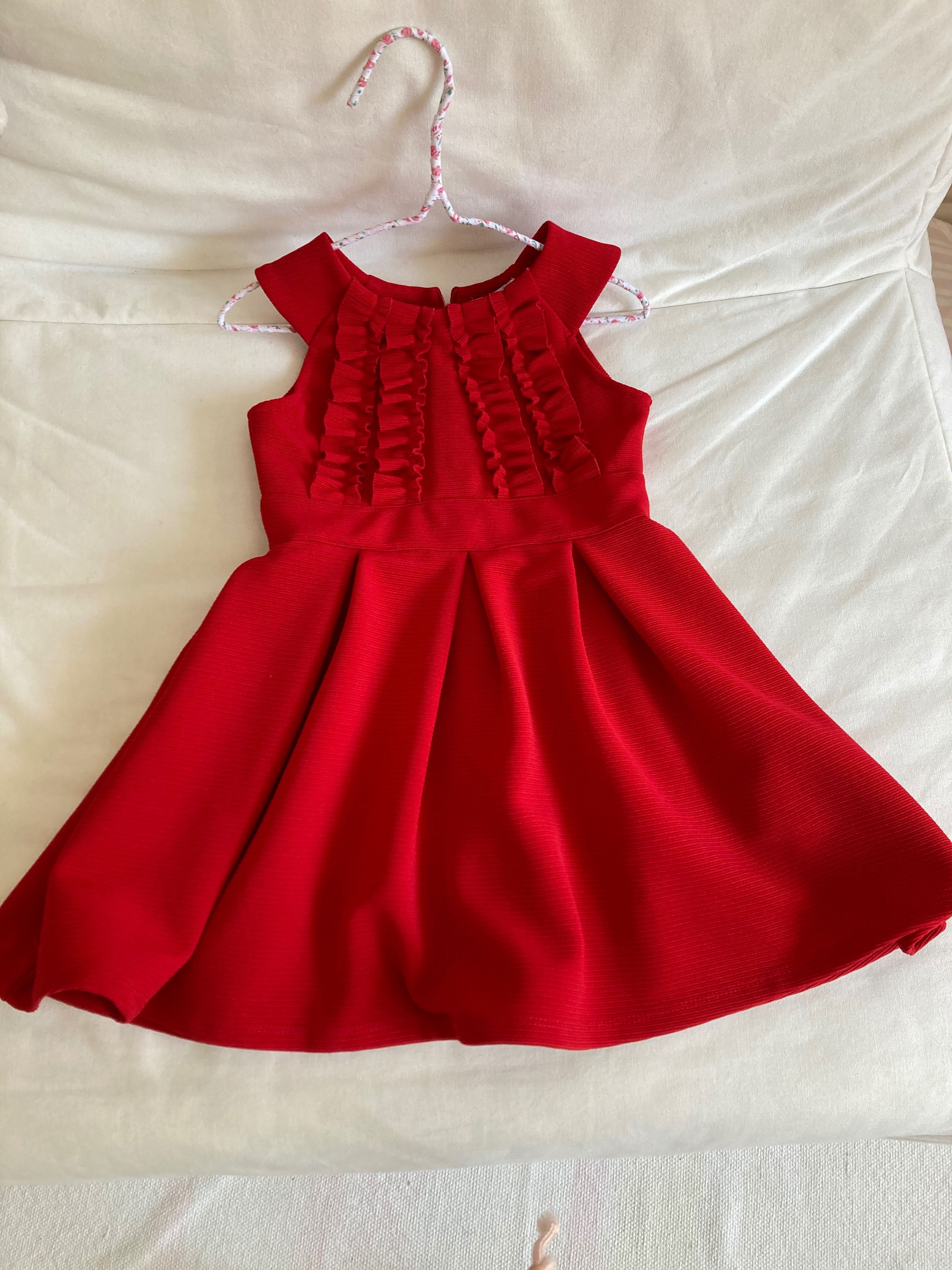 Vestido vermelho criança 3 anos