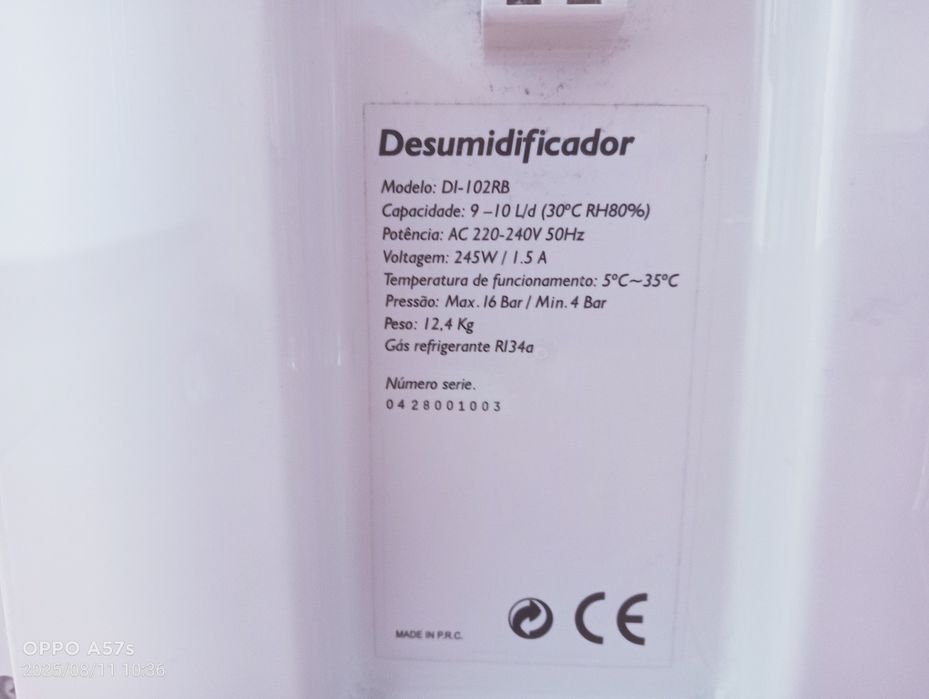 Desumidificador eurofrio