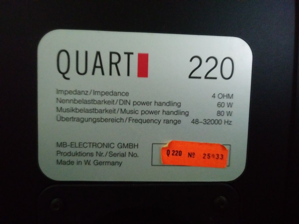 Głośniki MB Quart 220