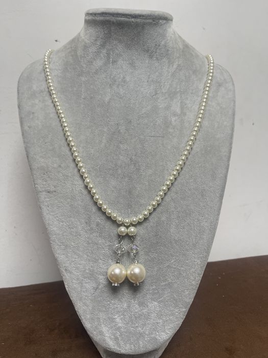 Stary Naszyjnik z Pereł z Prl