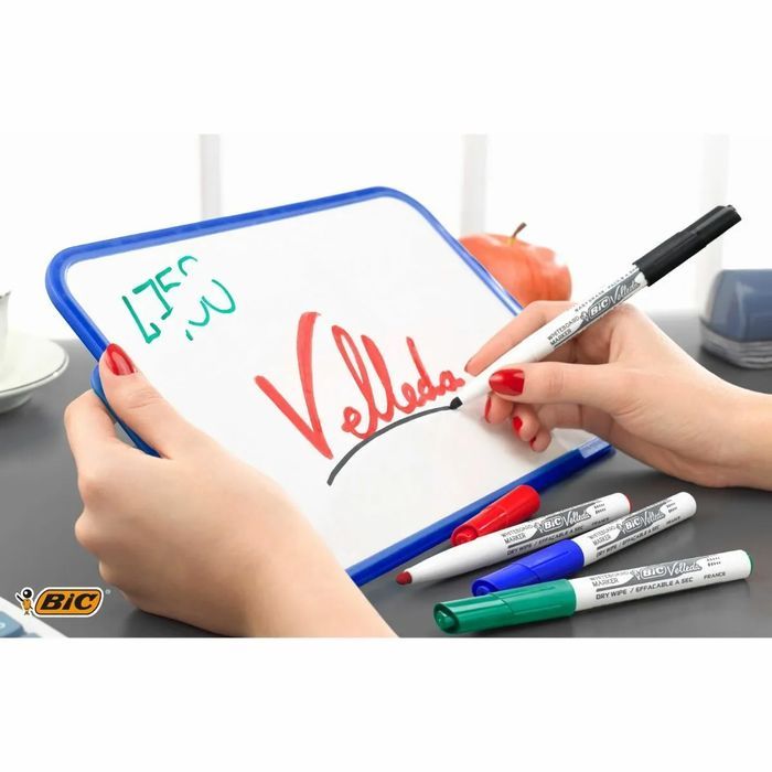 Bic Velleda Markery Do Tablic Suchościeralnych 4 Szt.