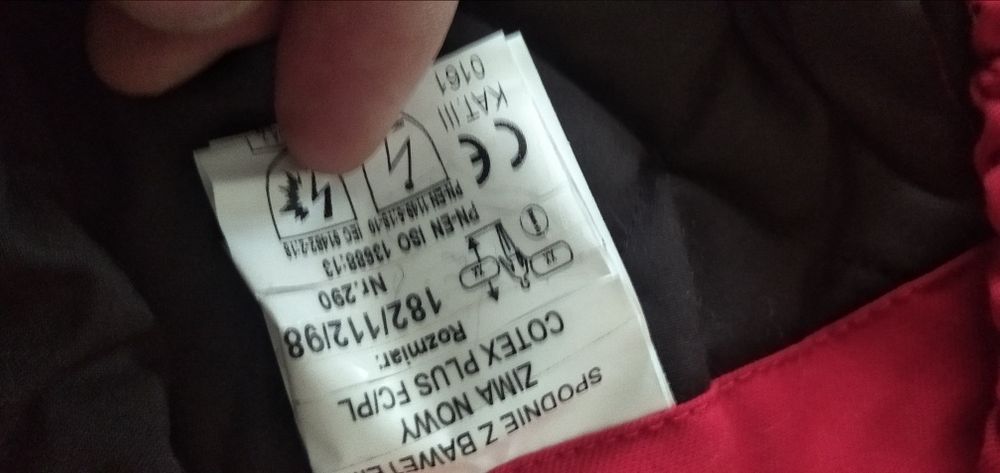 Ubranie robocze zimowe nowe ocieplane dwuczęściowe XL 182x112x98