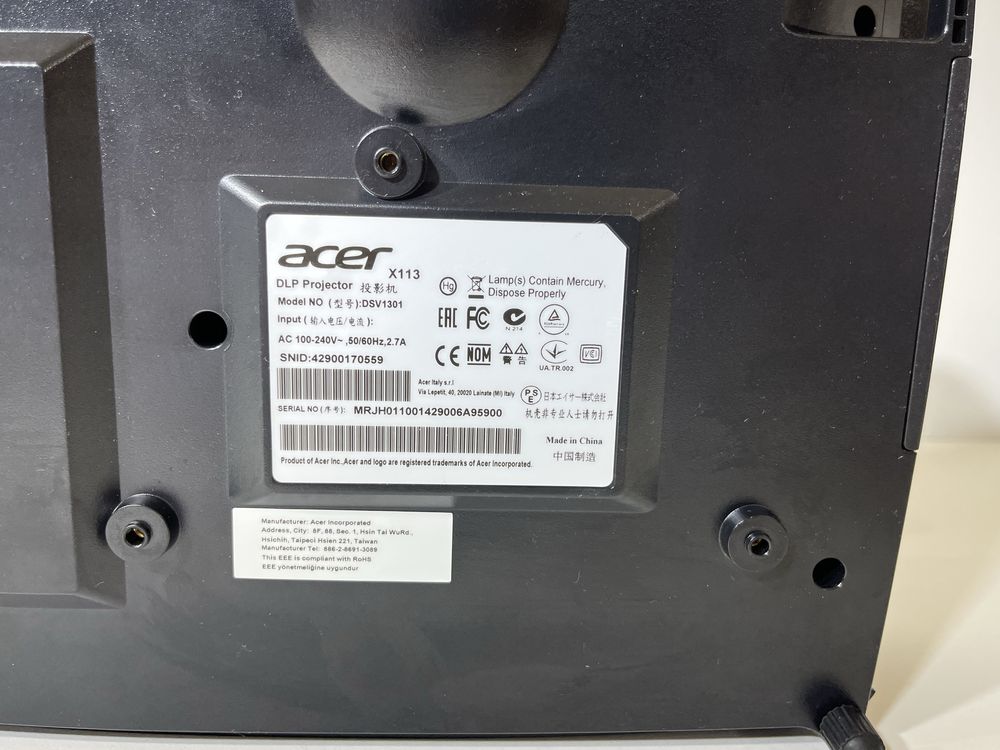Проєктор Acer x113