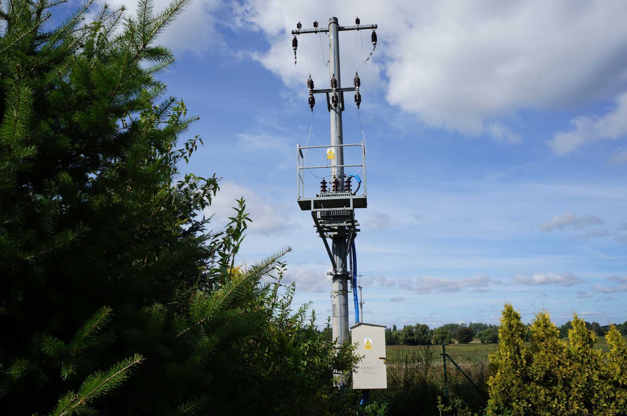 Trafostację na-słupową 63 kW -sprawną