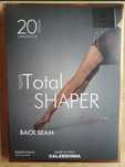 Rajstopy Calzedonia XL Total shaper Premium 20 den back seam czarne