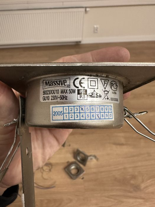 Lampy sufitowe wpuszczane 12 sztuk cena za calosc