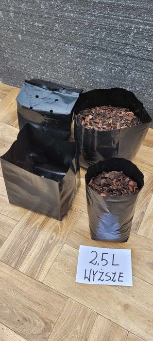 Doniczki 2L wysokie foliowe produkcyjne 100szt