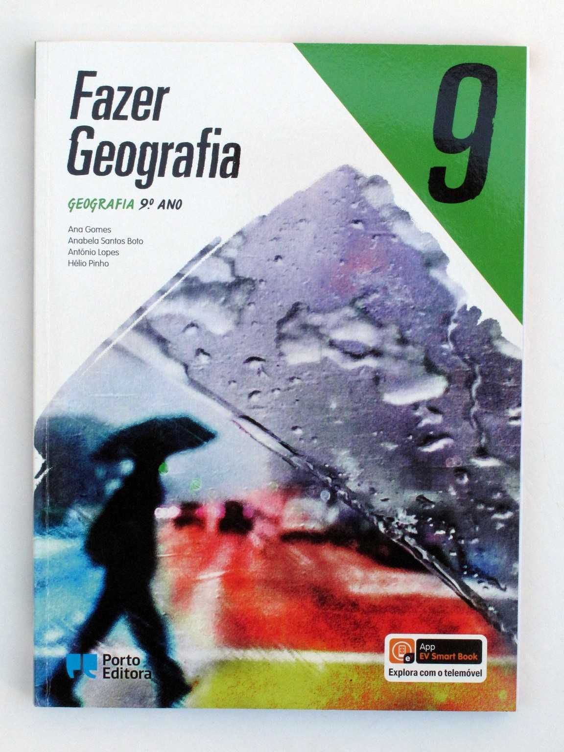 livro escolar fazer geografia 9 ano como novo