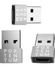 PORTENTUM Adapter USB C na USB - 3 jednostki - prędkość 480 MB