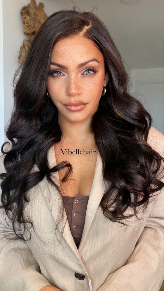 Lace Front Wig Castanho Natural – 100% Cabelo Humano