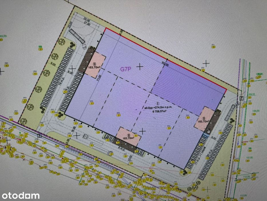 Działka inwestycyjna 14379m2 z pozwoleniem na budowę hali 6000m2