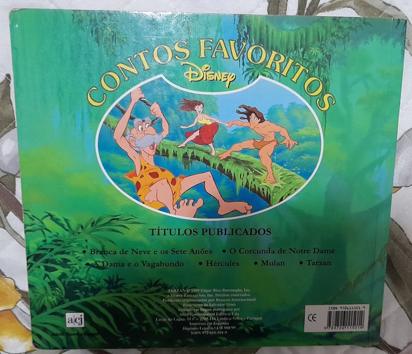 Livro Tarzan Disney