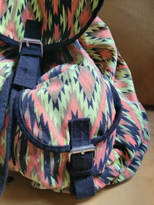 Plecak kolorowy z materiału Boho