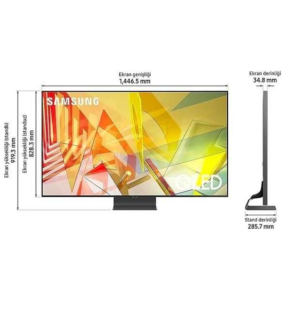 Телевізор 65 дюймів Samsung GQ65Q95T (4K Smart TV QLED 120Hz 60W)