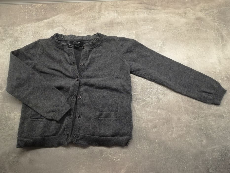 Sweterek rozpinany grafitowy Reserved rozm. 110