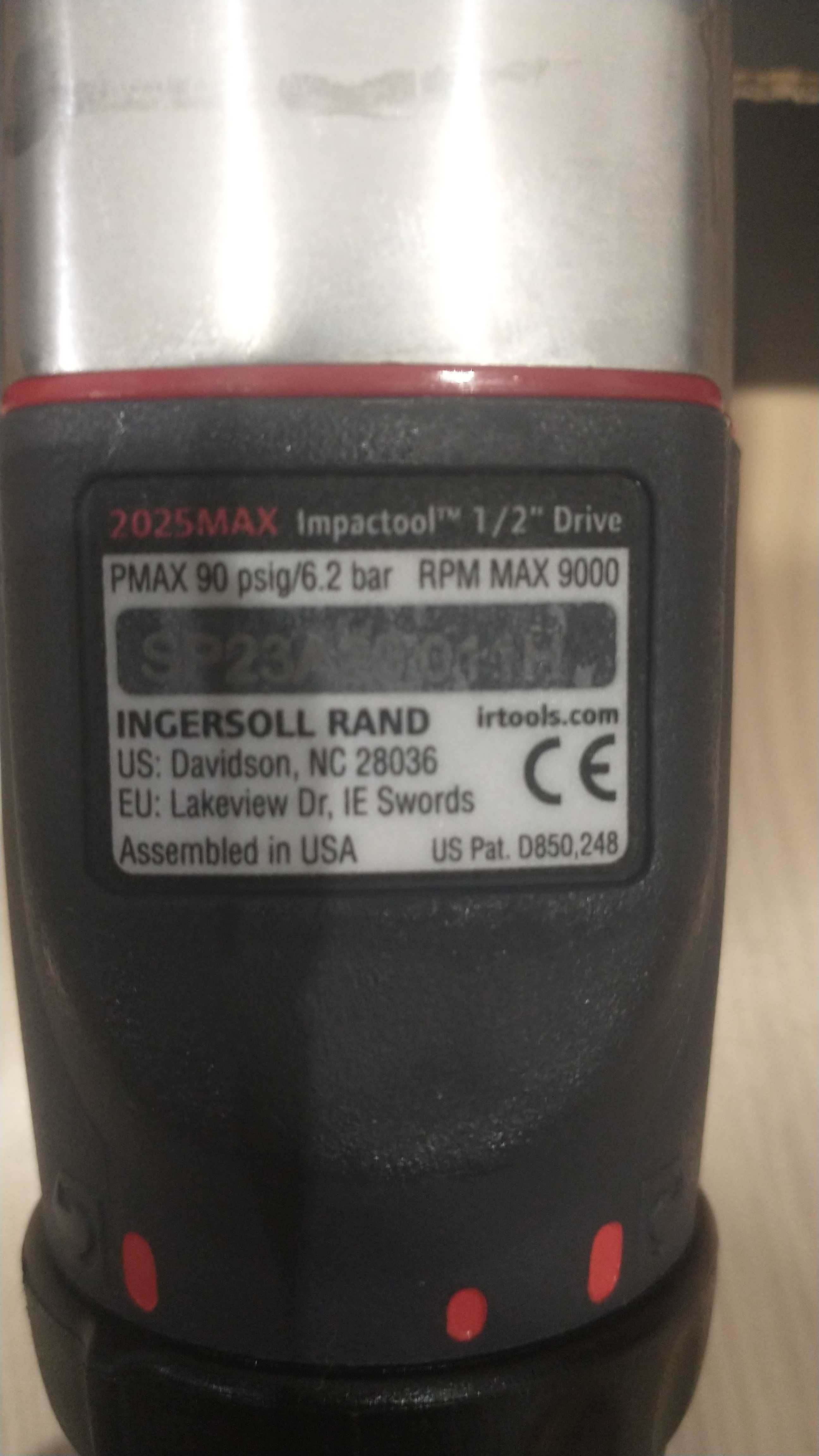 Klucz udarowy kątowy grzechotka  Ingersoll Rand IR 2025 MAX 1/2"