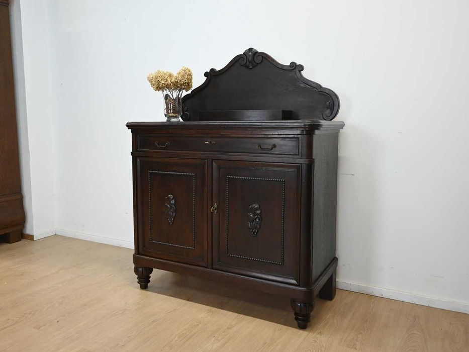 komoda z szufladą na toczonych nóżkach 110708