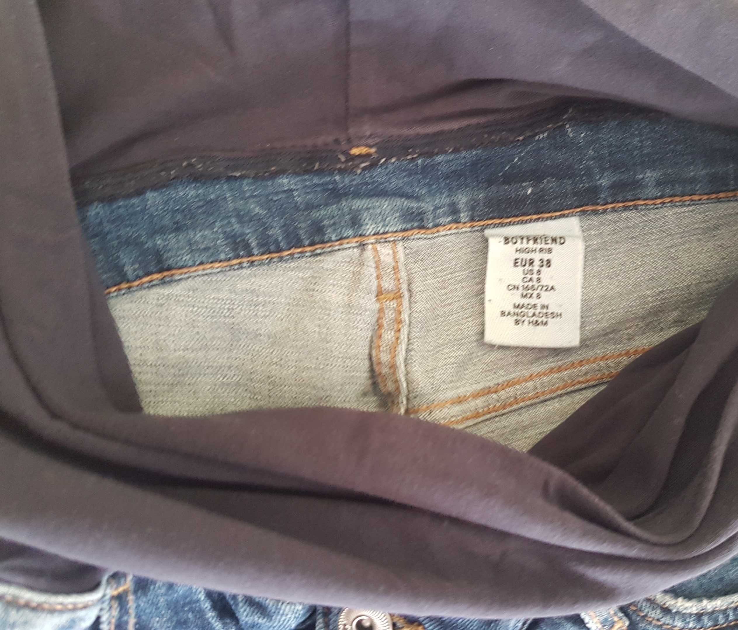 Spodnie jeans ciążowe h&m r. 38