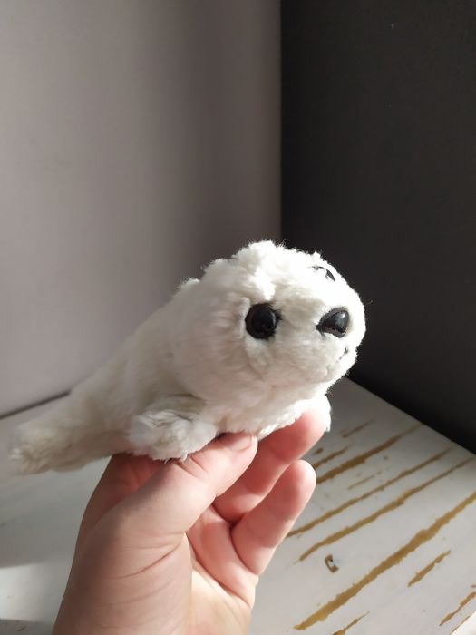 Biała foka foczka maskotka pluszak przytulanka