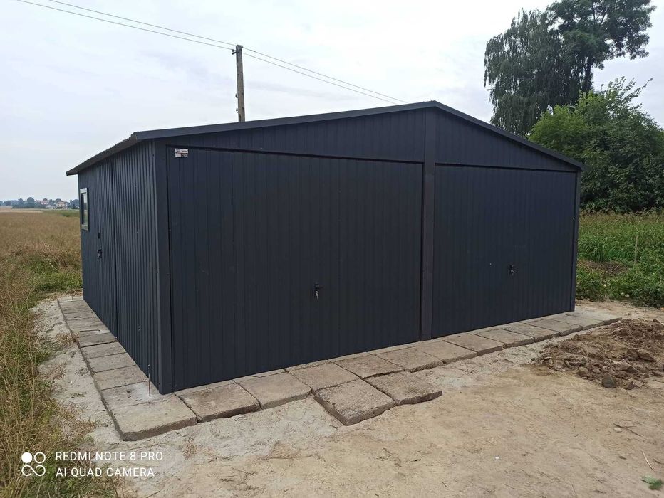 Garaż blaszak 6x5 Garaż blaszany Wiata Hala Producent 6x8 5x7 7x7 6x6