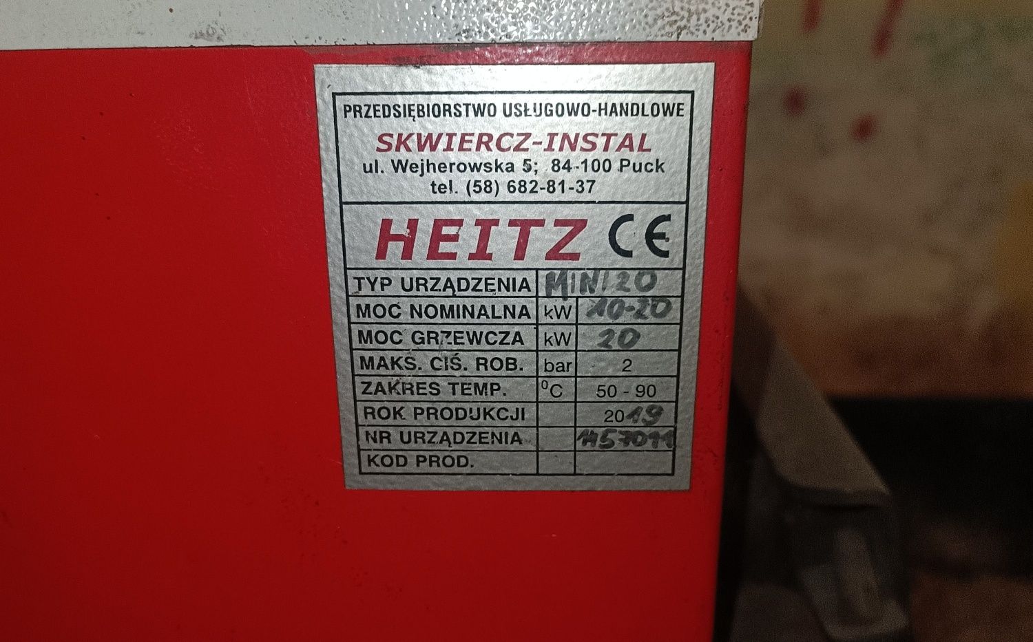 Sprzedam piec centralny 1500
