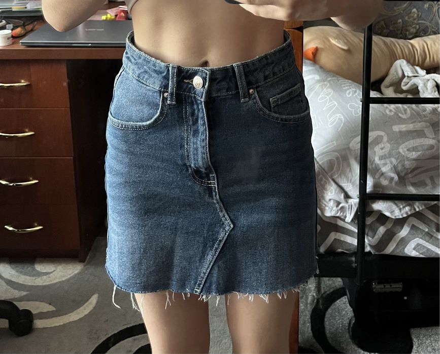 Джинсовая юбка xs-s