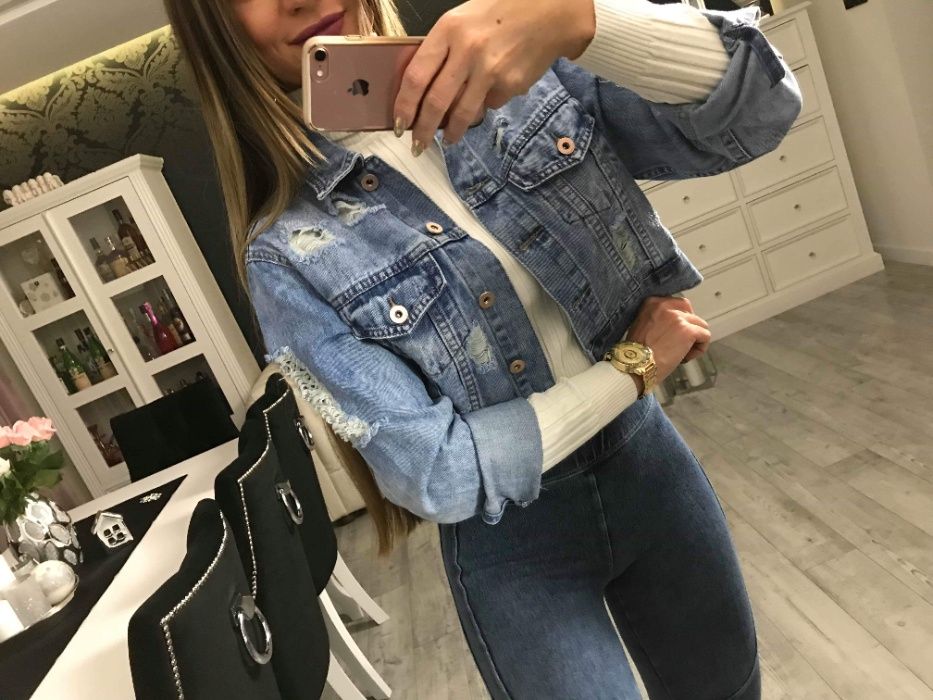 Kurtka jeansowa M