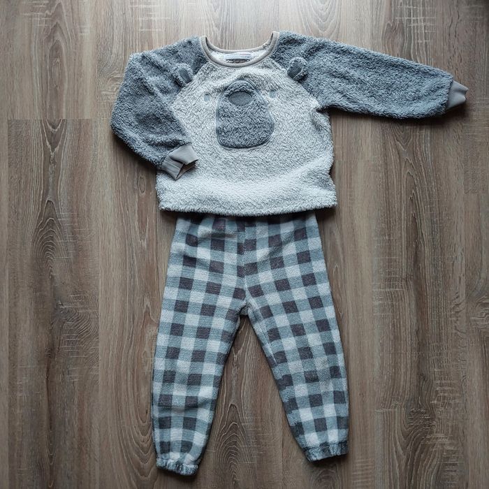 Ciepła piżama miś MINOTI, rozm. 98/104