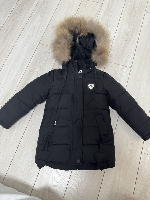 Пуховик на дівчинку, зимова куртка, пальто