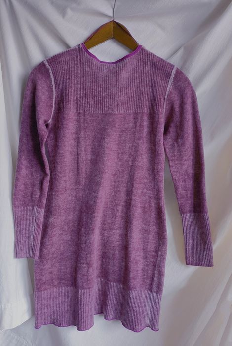 Esprit ciepła sukienka wełna dzianina tie-dye