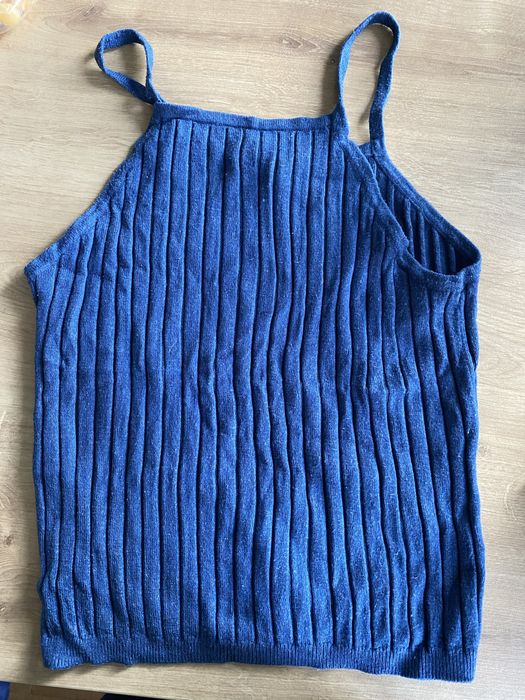 Bluzka top Atmosphere 40 L niebieska dzianina