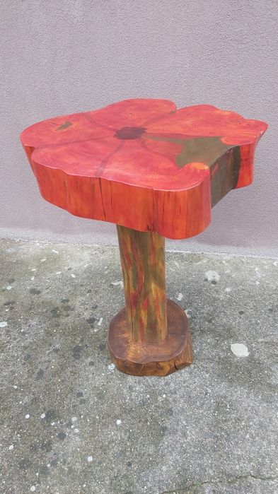 Stoliki kawowe z plastrów drewna