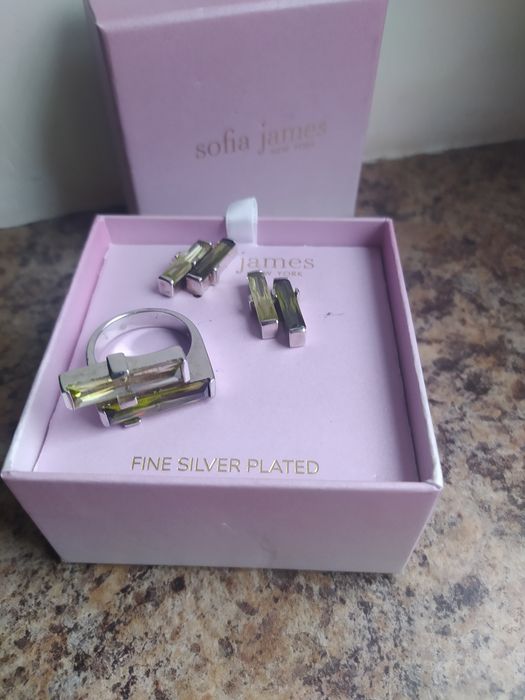 Серьги+кольцо Sofia James