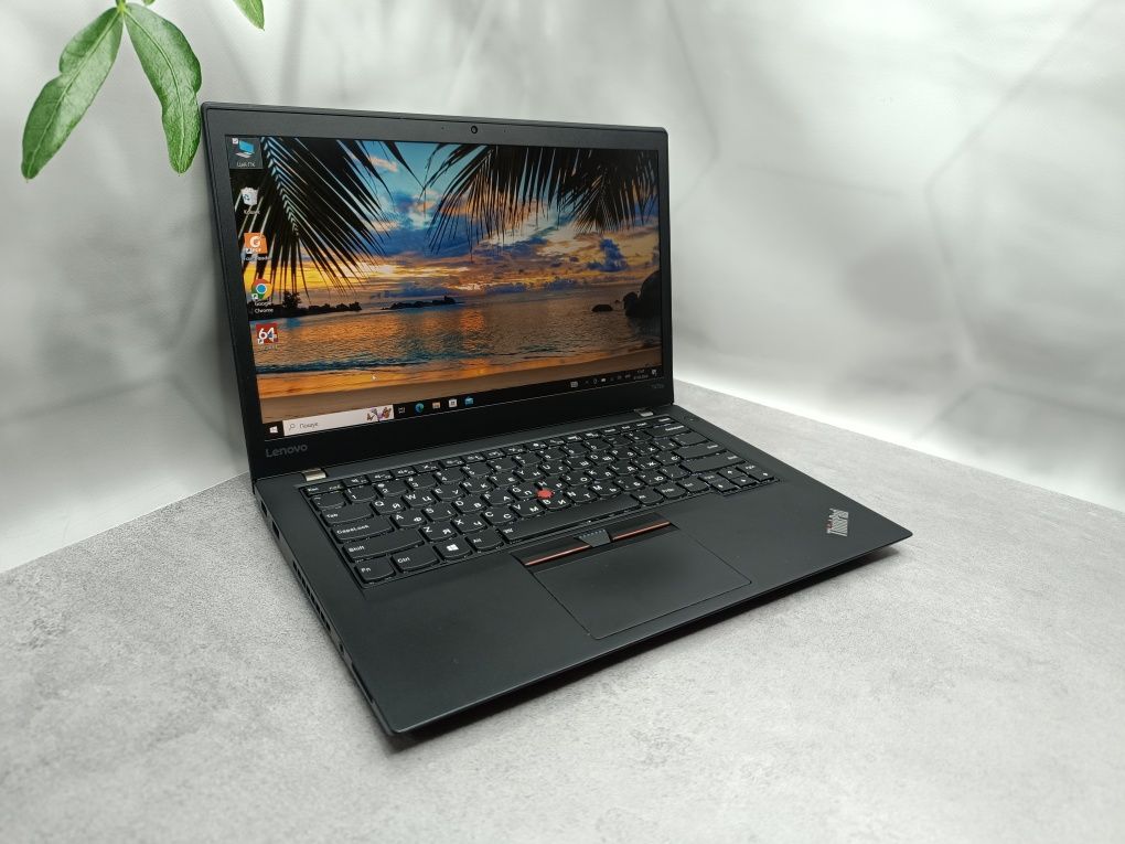 Сенсорний ноутбук Lenovo ThinkPad T470s/i7-7600U/8/256/14"/Full HD