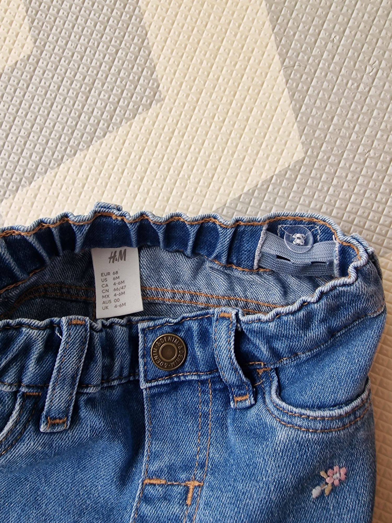 Dżinsy rozm. 68 z H&M